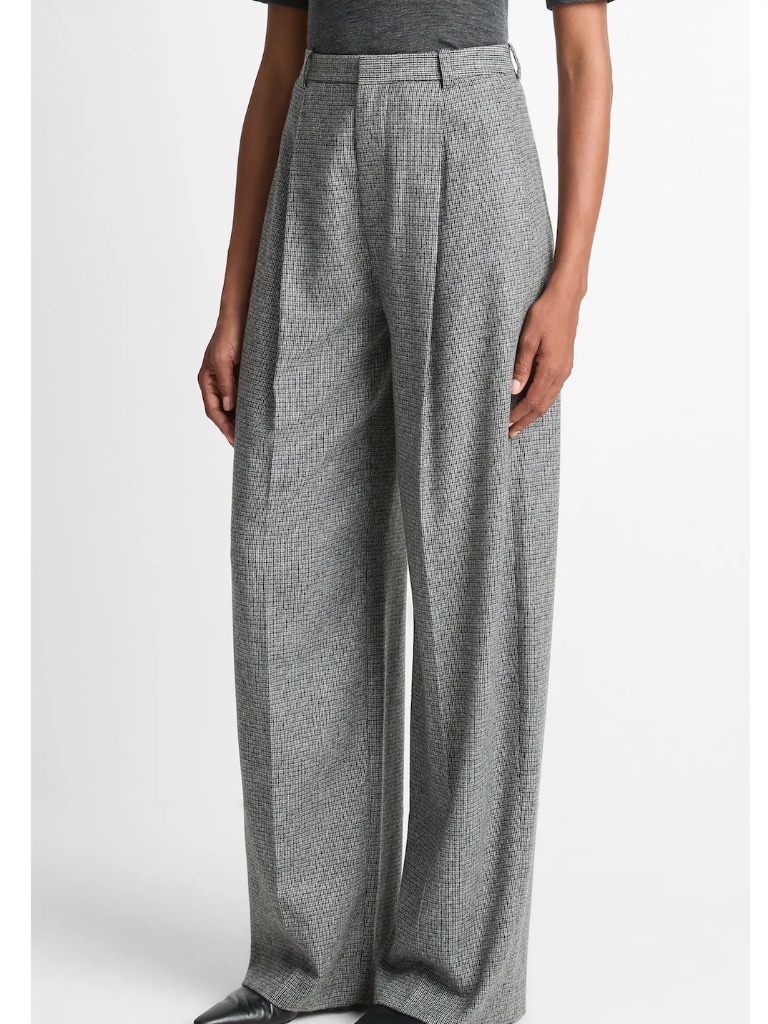Vince High Waist Roman Check Pants — image 3 of 3